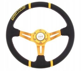 Спортивное рулевое колесо DRIFT злотый + NABA BMW E36