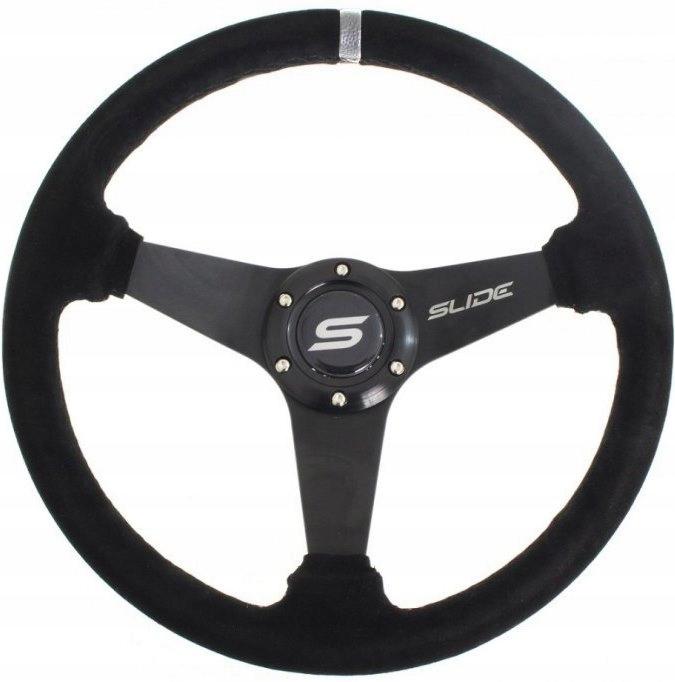 Кермо спортивне плоске замшеве SLIDE + NABA E30