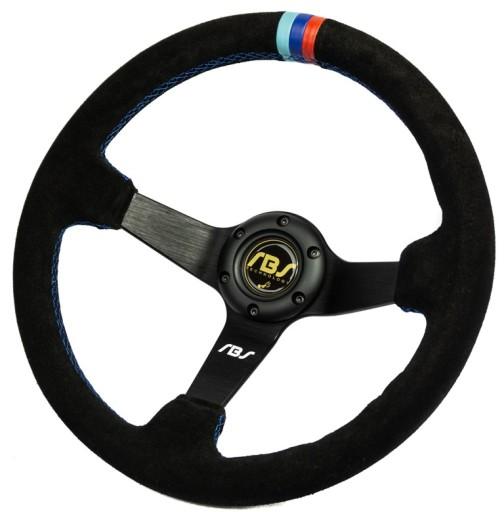 Спортивне кермо із замші 35см RBS M3 m-технологія