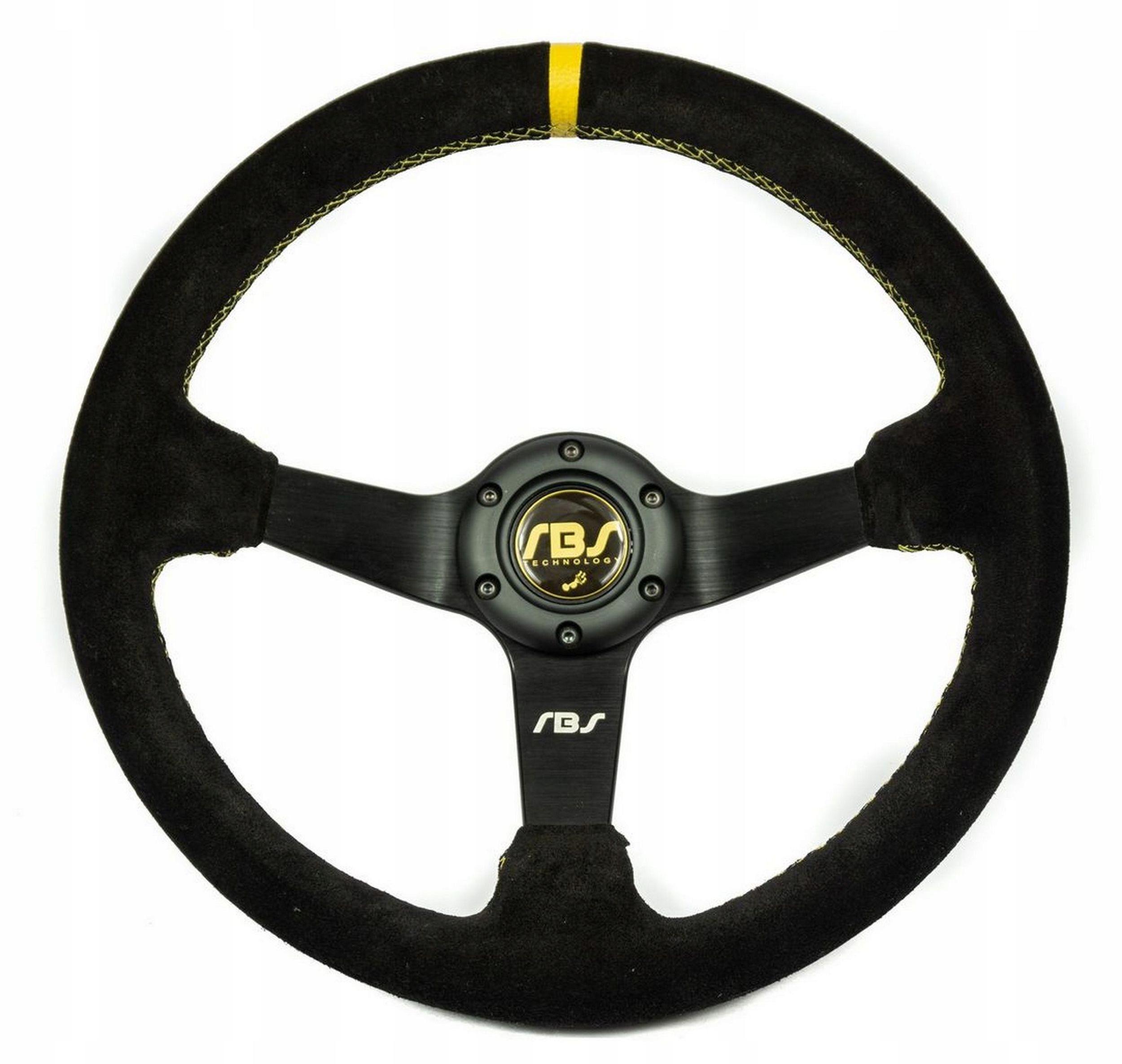 Кермо замшеве RBS Technology 350mm KJS DRIFT