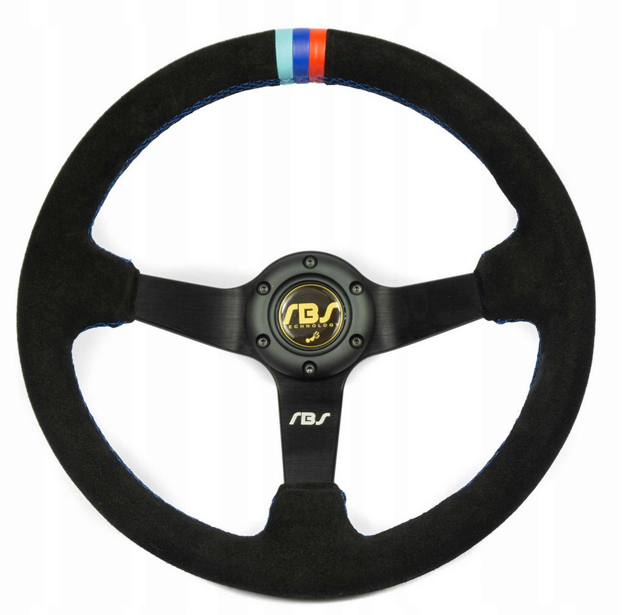 Кермо замшеве RBS Technology 350mm KJS DRIFT