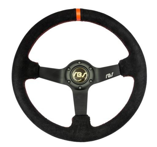 Кермо замшеве RBS Technology 350mm KJS DRIFT