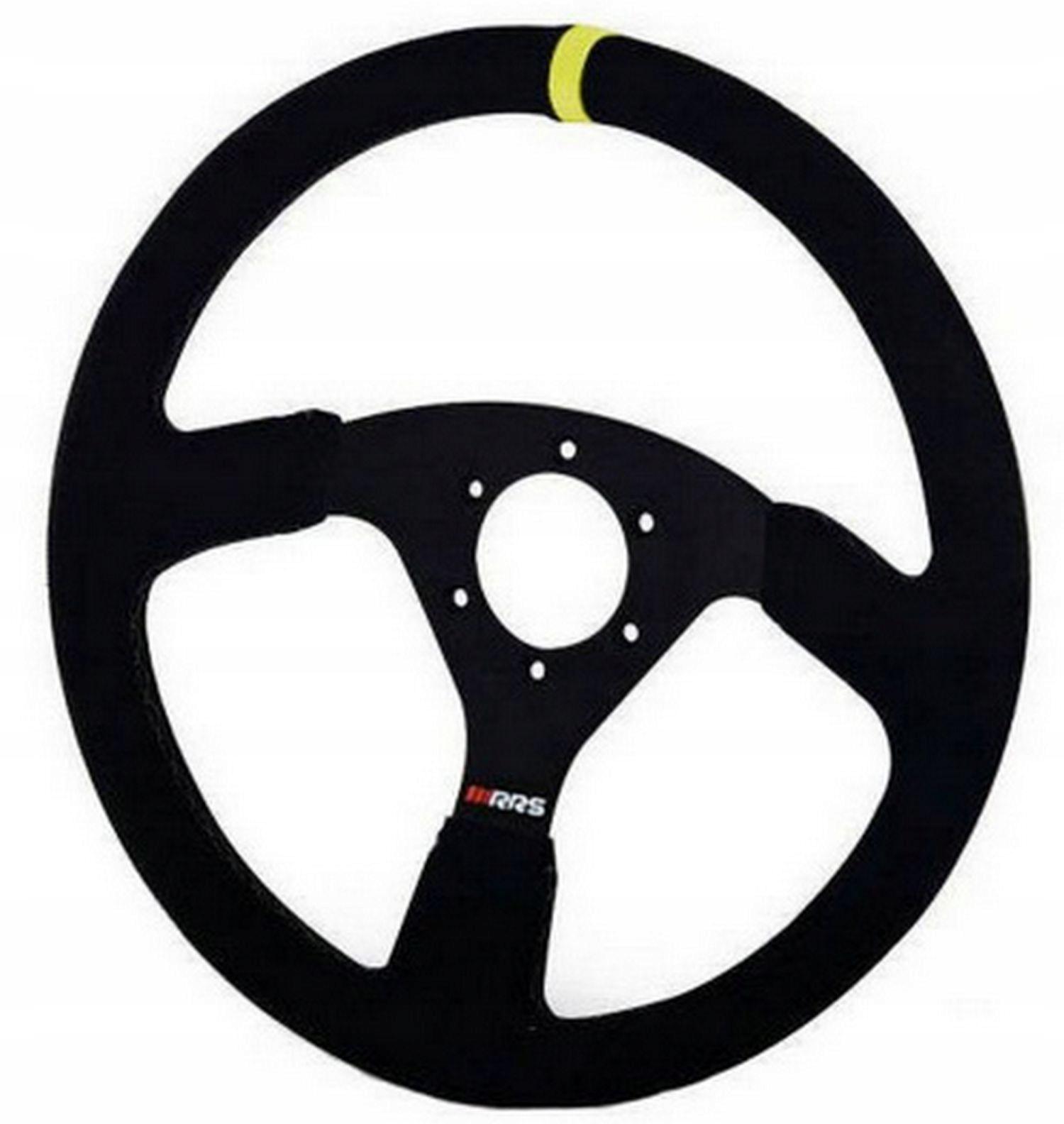 Кермо замшеве RRS ралі плоске 330 мм