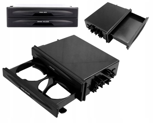 CUPHOLDER_1DIN - КАРМАН 1 DIN ПІДСКЛЯННИК НАПІЙ КОРОБКА ДЛЯ ЗБЕРІГАННЯ РАДІО