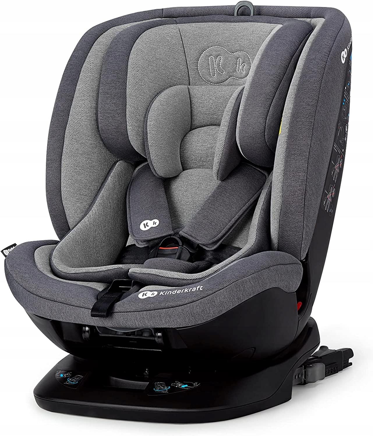 KINDERKRAFT XPEDITION ОБЕРТОВЕ СИДІННЯ 0-36 СІРИЙ