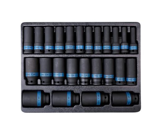 KING TONY 9-4435MP НАБОР ДЛИННЫХ УДАРНЫХ ГОЛОВОК 1/2