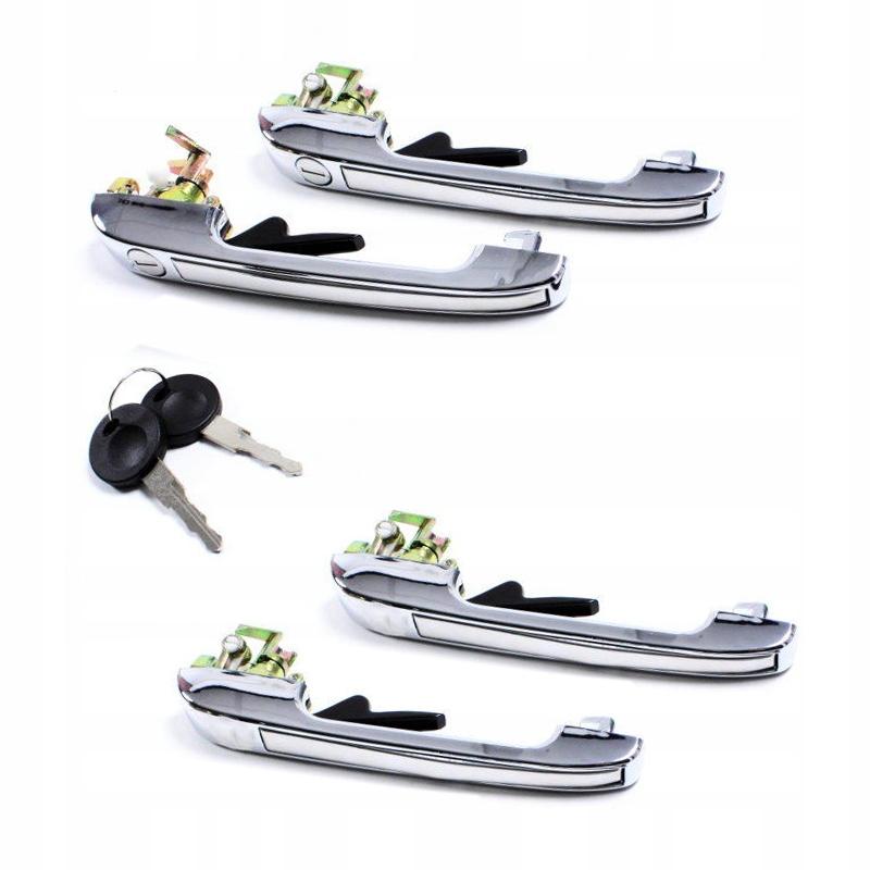 Дверные ручки тюнинг хром 4 шт VW Jetta A2 1.3 1984