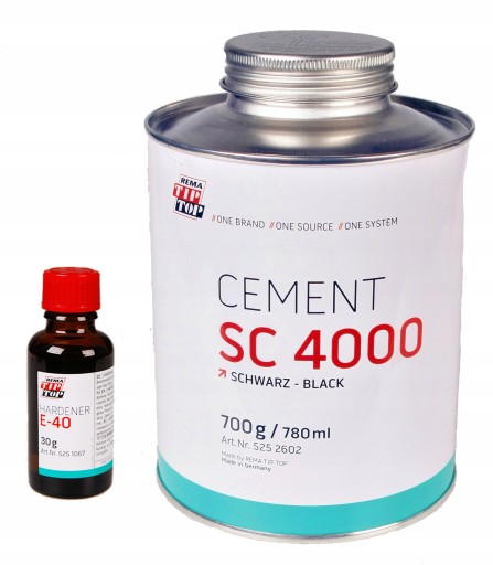 CEMENT SC 4000 ГУМОВИЙ КЛЕЙ + ЗАТВЕРДЖУВАЧ Е-40