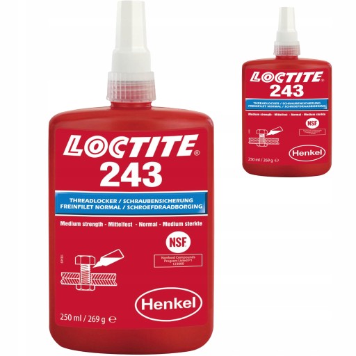 Клей для різьблення LOCTITE 243 250 мл/269 г Синій