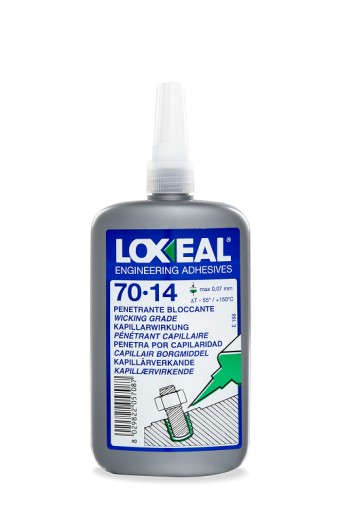 КЛЕЙ ДЛЯ РІЗЬБИ LOXEAL 70-14 ВЕЛИКОГО ДІАМЕТРУ М5 ДЛЯ ГАЙОК 250 мл
