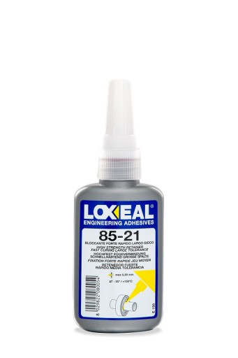 КЛЕЙ ДЛЯ ВТУЛОК ПІДШИПНИКІВ МАТОЧИНИ LOXEAL 85-21 МАКСИМАЛЬНА СИЛА ФІКСАЦІЇ 50 мл