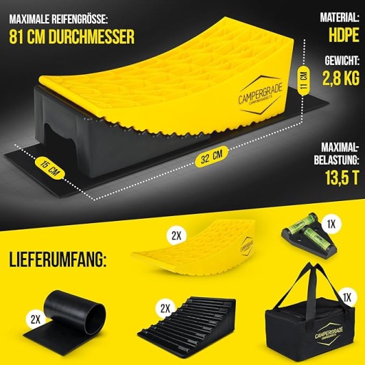 ПРИВОДНЫЕ КЛИНИЯ ДЛЯ КЕМПИНГОВЫХ ПРИЦЕПОВ НАБОР ИЗ 2 ШТ., LEVEL, ПОДКЛАДКИ