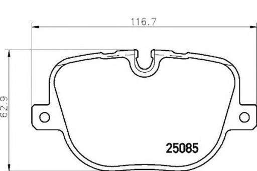 ТОРМОЗНЫЕ КОЛОДКИ RANGE ROVER III 09- 5.0 ЗАДНИЕ BREMBO