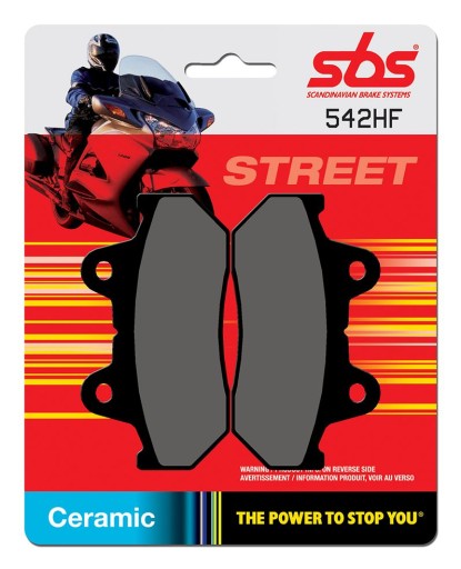 542HF - Колодки SBS HONDA VT 500 C Shadow 83-86 передні