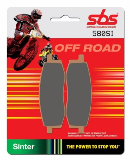 Колодки SBS YAMAHA 580SI tt 350 86-87 передні