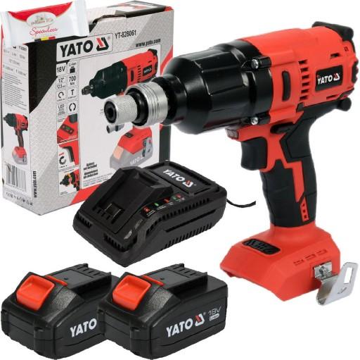 БЕЗЩІТКОВИЙ КЛЮЧ (КОРПУС) 1/2'' 700NM YT-828061 + 2x6AH