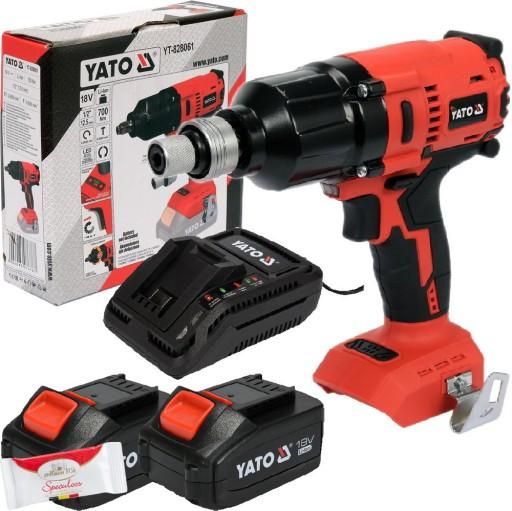 БЕЗЩІТКОВИЙ КЛЮЧ (КОРПУС) 1/2'' 700NM YT-828061 + 2x6AH