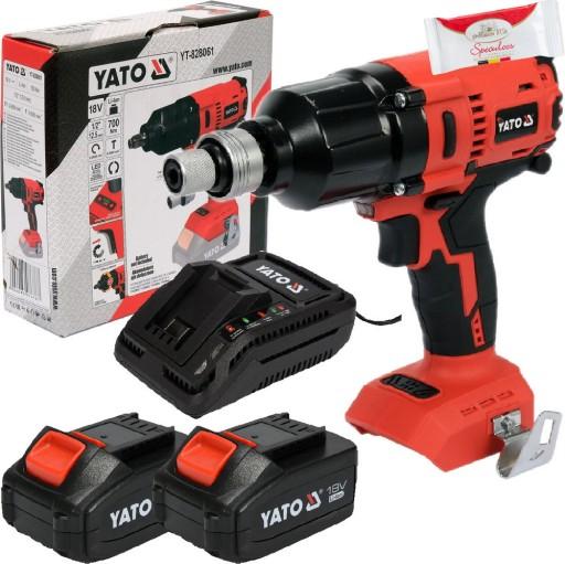 БЕЗЩІТКОВИЙ КЛЮЧ (КОРПУС) 1/2'' 700NM YT-828061 + 2x6AH