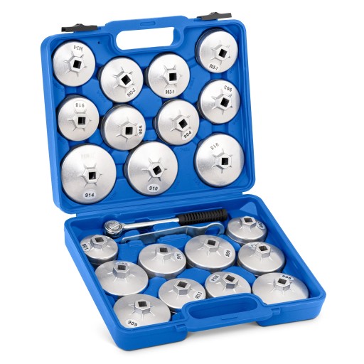 Набор гаечных ключей для масляного фильтра 21 колпачок 65-101 мм