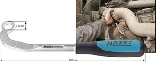 КЛЮЧ НАКОЛЬЦЕВОЙ 15 ММ HAZET HAZET