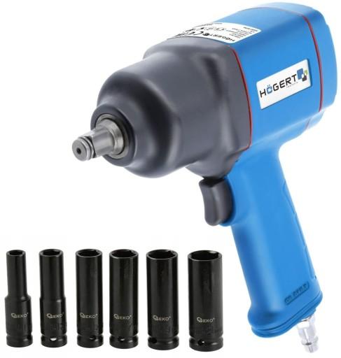 ПНЕВМАТИЧЕСКИЙ УДАРНЫЙ КЛЮЧ 1500 Нм 1/2 HOGERT +10na