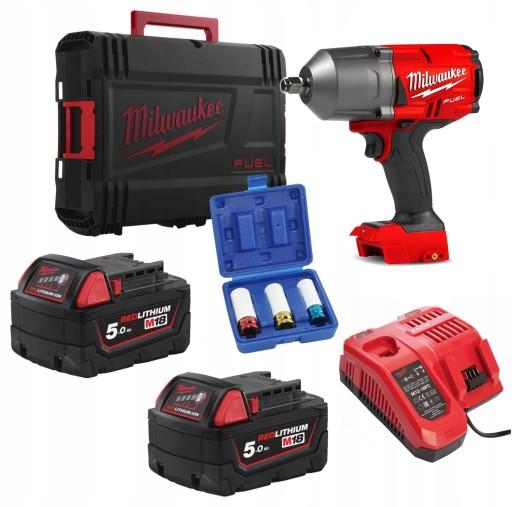 УДАРНЫЙ КЛЮЧ 1/2 18 В 1898 Нм 2x 5 Ач MILWAUKEE M18