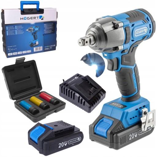 УДАРНЫЙ КЛЮЧ 1/2 400 НМ HOEGERT HT2E200 + НАСАДКИ