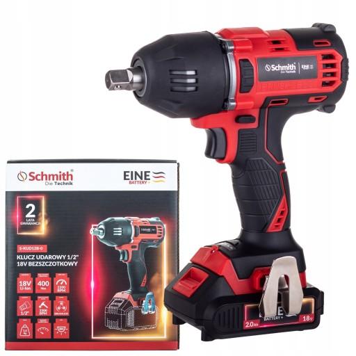 БЕСПРОВОДНОЙ УДАРНЫЙ КЛЮЧ 1/2 18 В 400 НМ SCHMITH