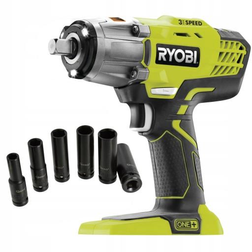 КЛЮЧ УДАРНИЙ АКУМУЛЯТОРНИЙ 18В RYOBI R18IW3 +10на