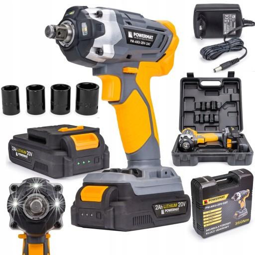 АКУМУЛЯТОРНИЙ УДАРНИЙ ГАЙКОВИЙ КЛЮЧ 20 В 350 НМ 1/2