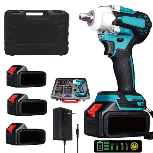 АККУМУЛЯТОРНЫЙ КЛЮЧ ДЛЯ MAKITA 18 В, АККУМУЛЯТОР, НАБОР 3 ШТ., 650 НМ, 3500 МАЧ