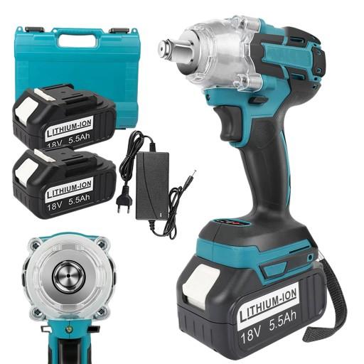 АКУМУЛЯТОРНИЙ УДАРНИЙ ГАЙКОКЛЮЧ 3200ОБ/ХВ ДЛЯ АВТОМОБІЛЯ З 2 АКУМУЛЯТОРАМИ