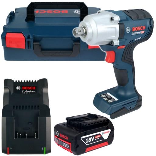 БЕСЩЕТОЧНЫЙ УДАРНЫЙ КЛЮЧ GDS 18V-450 PC BOSCH 1x4,0 Ач L-BOXX