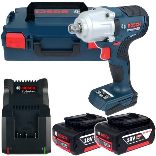 БЕСЩЕТОЧНЫЙ УДАРНЫЙ КЛЮЧ GDS 18V-450 PC BOSCH 2x4,0 Ач L-BOXX