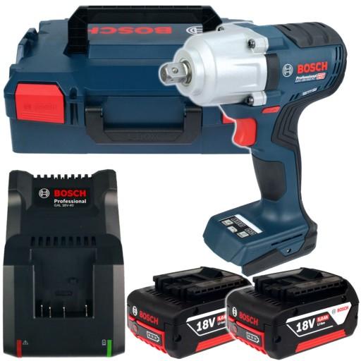 БЕСЩЕТОЧНЫЙ УДАРНЫЙ КЛЮЧ GDS 18V-450 PC BOSCH 2x5,0 Ач L-BOXX
