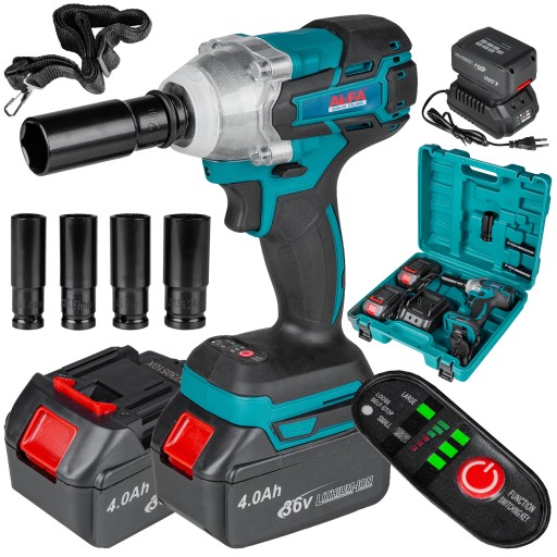УДАРНИЙ ГАЙКОВЕРТ ДЛЯ КОЛІС АКУМУЛЯТОРНИЙ БЕЗЩІТКОВИЙ 2 БАТАРЕЇ 4 АЧ 36 В ПОТУЖНІСТЬ