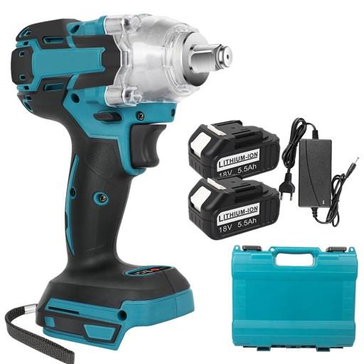 КЛЮЧ УДАРНИЙ ДЛЯ MAKITA 18V 650NM ELECTRIC 5500mAh+2*AKU 1/2'' 650N.m