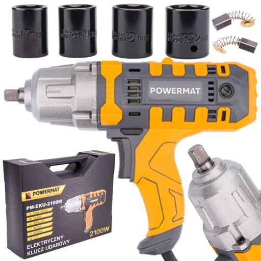 ЭЛЕКТРИЧЕСКИЙ УДАРНЫЙ КЛЮЧ 2100 Вт 1/2 ГОЛОВКИ 800 Нм