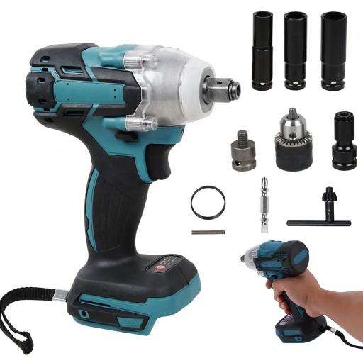 УДАРНИЙ ЕЛЕКТРИЧНИЙ ГАЙКОВИЙ КЛЮЧ ПРОВОДОВИЙ УДАРНИЙ ГАЙКОВИЙ ПОТУЖНИЙ СВІТЛОДІОД