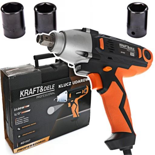 УДАРНИЙ ЕЛЕКТРИЧНИЙ КЛЮЧ ПРОВОДОВИЙ УДАРНИЙ ГАЙКОВИЙ КЛЮЧ ПОТУЖНИЙ СВІТЛОДІОД + УДАРНІ РОЗЕТКИ