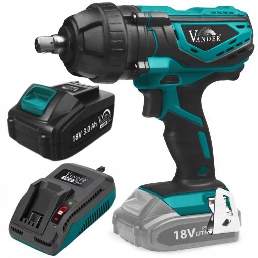 Аккумуляторный УДАРНЫЙ гайковерт AKU+ 18 В 3,0 Ач 1/2 дюйма 400 Нм Vander