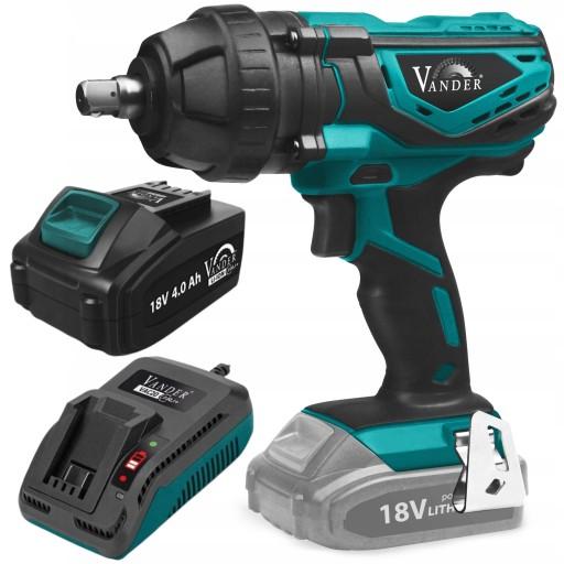 Аккумуляторный УДАРНЫЙ гайковерт AKU+ 18 В 4,0 Ач 1/2 дюйма 400 Нм Vander