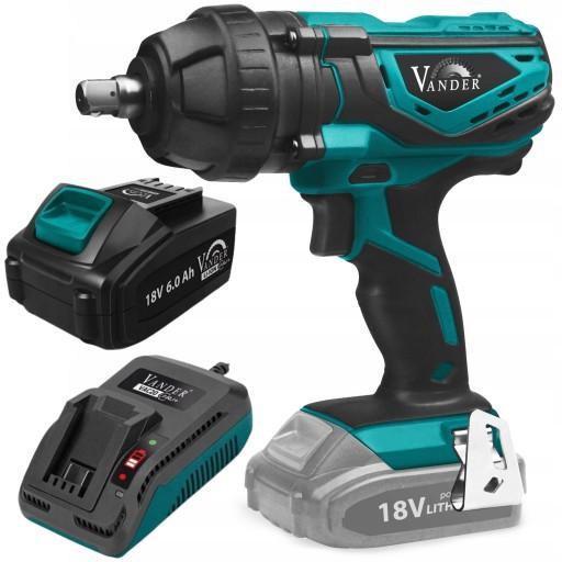 Акумуляторний ударний гайковерт AKU+ 18V 6.0Ah 1/2
