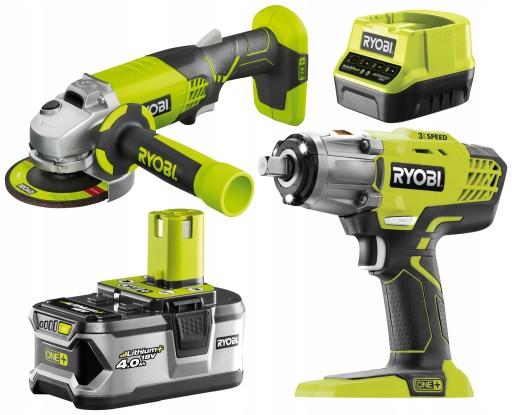 Акумуляторний УДАРНИЙ ГАЙКОКЛЮЧ + ШЛІФУВАЛЬНА МАШИНА RYOBI