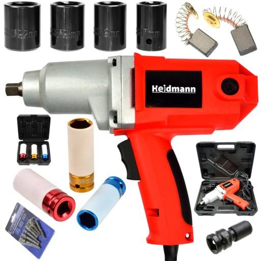 Гайковерт електричний ударний 800Nm 2000W 1/2 + аксесуари