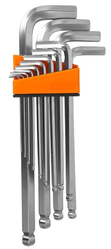 НАБІР ШЕСТИГРАННИХ КЛЮЧІВ З ШЕСТИГРАННОЮ ГОЛОВКОЮ