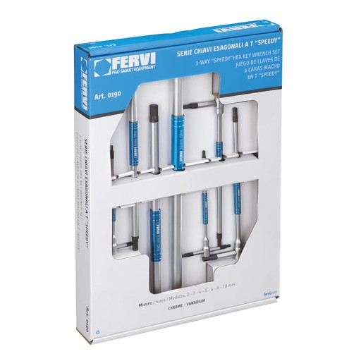 ШЕСТИГРІННІ КЛЮЧІ ТИПУ T 2,0-10ММ З РУЧКОЮ КОВУЗНОЮ