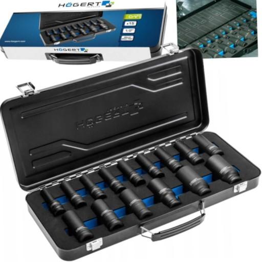 ТОРЦОВЫЕ УДАРНЫЕ КЛЮЧИ 1/2 10-32ММ НАБОР 15 шт.