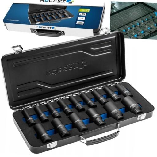 ТОРЦОВЫЕ УДАРНЫЕ КЛЮЧИ 1/2 10-32ММ НАБОР 15 шт.