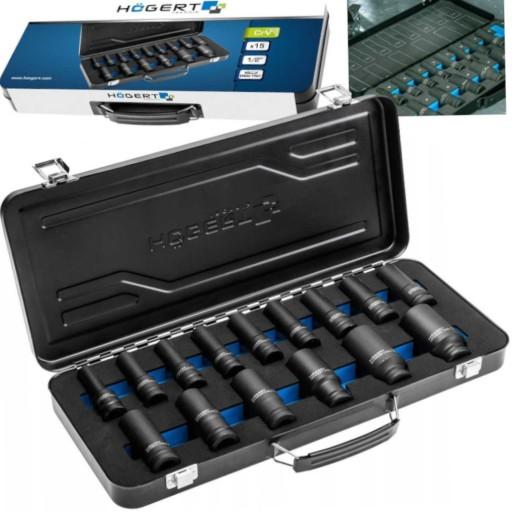 ТОРЦОВЫЕ УДАРНЫЕ КЛЮЧИ 1/2 10-32ММ НАБОР 15 шт.